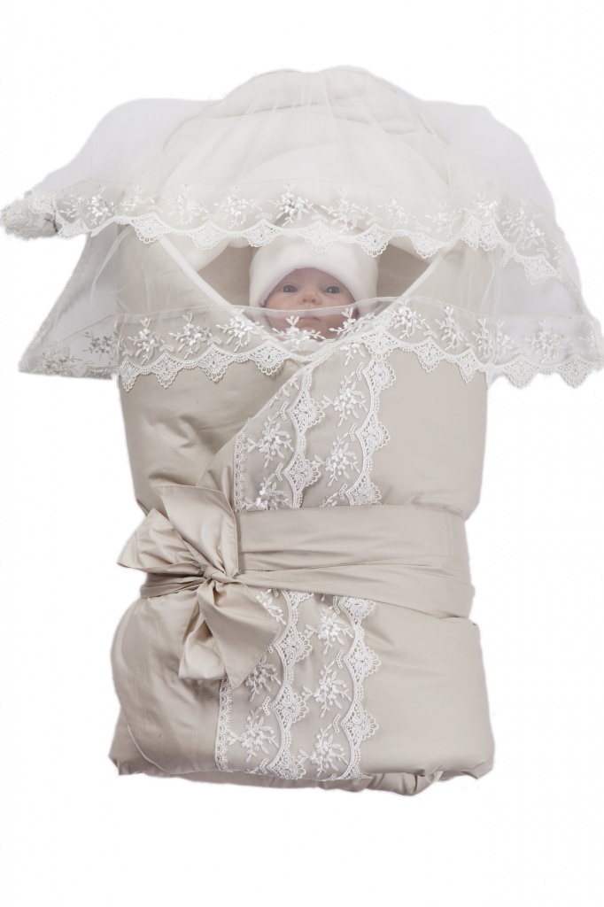 Комплект на выписку Зимняя фантазия с меховым конвертом