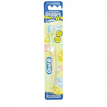 ORAL-B Зубная щетка Stages 1 мягкая, 1 шт