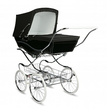 Детская коляска люлька для новорожденных Silver Cross Kensington Black