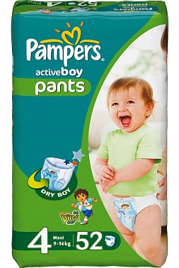 Трусики Памперс Пантс Макси Джамбо 9-14кг (52шт) Трусики Памперс Пантс Макси Джамбо 9-14кг (52шт)