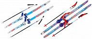 Лыжи "SABLE" в комплекте палки, крепление combi синий р.130
