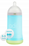 Детская бутылочка Adiri NxGen Medium Flow Blue, 6-9 мес., 281 мл.
