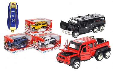 Мод. Маш. 1:32 Hummer/Mercedes G55 FY8484RC свет, звук, брелок, инерция в/к