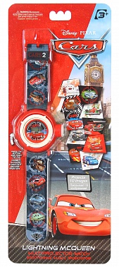 Часы наручные электронные NP14CS Disney Cars (Тачки) с проектором и 10 сменными изображениями