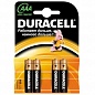 Батарейки алкалиновые Basic AAA 1.5 V LR03 DURACELL 4 шт