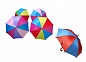 Зонтик 10215-6 полосатый L=45см d=75см. полуавтомат в/п