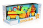 Конструктор детский  арт.MF88509 паровоз 21 дет.+стройка 25 дет.