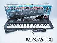 Синтезатор SD990-A с микрофоном, 49кл, LED дисплей, уроки, от сети, в/к