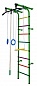 Спорт. комплекс дет. пристенный "Непоседа-1В ПЛЮС" зеленый-радуга