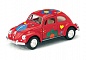 Мод.маш. KINSMART 1967 Volkswagen Classical Beetle with printing KT5057DF инерция (1/12шт.) 1:32 б/к