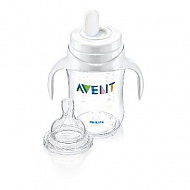 Бутылочка AVENT с соской (тренировочный набор) от 4 мес. Серия Natural, PP 