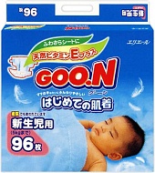 Подгузники Goon для новорожденных 0-5кг (90/92шт)