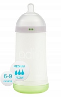 Детская бутылочка Adiri NxGen Medium Flow White, 6-9 мес., 281 мл.