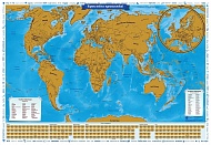 Карта твоих путешествий со скретч-покрытием 86х60см