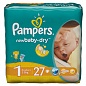 Подгузники PAMPERS New Baby Newborn (2-5 кг) Стандартная Упаковка 27 шт.