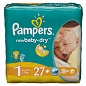 Подгузники PAMPERS New Baby Newborn (2-5 кг) Стандартная Упаковка 27 шт.