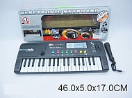 Синтезатор MQ-004FM с микрофоном, 37кл, LED дисплей, радио, н/б, в/к