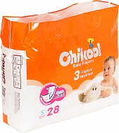 Подгузники Chikool S до 7кг (28шт)