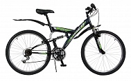 Велосипед 26" 18ск LIDER RIDER LR2618HZ черный/зеленый V-brake рама 18"
