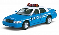 Мод. маш. KINSMART KT5342DA "Ford Crown Victoria" (police) инерция (1/12шт) 1:42 б/к