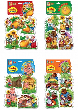 ВладиТ Пазлы мягкие Baby puzzle Сказки в асс.VT1106-34-37