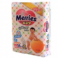 Трусики MERRIES эконом медиум 6-10 кг, 58 шт