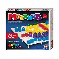 Игрушка пластм. "Мозаика", 6 цветов, 60 дет, ДЕСЯТОЕ КОРОЛЕВСТВО