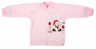 Кофточка д/д р.56 см интерлок розовый Овечка N106-2 Мелонс