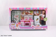 Мебель для куклы 68020 Кухня с куклой в/к