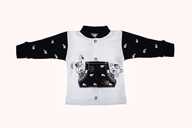 Кофточка д/м р.62 см интерлок синий Кармашек D102-3 Мелонс