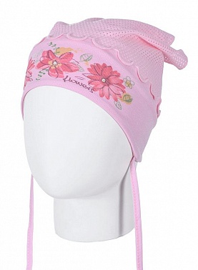 Косынка д/д р. 42-44 розовый Цветочки КУ-167-01 КРОХА
