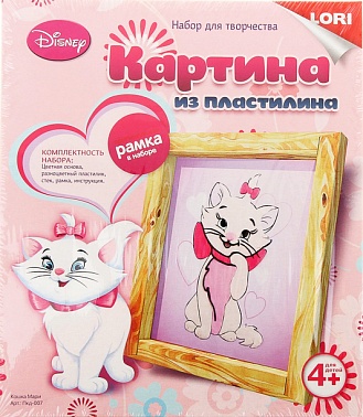 Картина из пластилина Пкд-007 Disney "Кошка Мари"