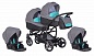 Коляска VERDI BABIES 2в1 For2 01(серый/бирюза) (2 части)
