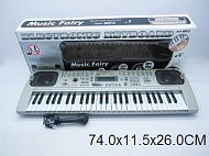 Синтезатор MQ-807USB с микрофоном, 54кл, LCD дисплей, USB, от сети, в/к