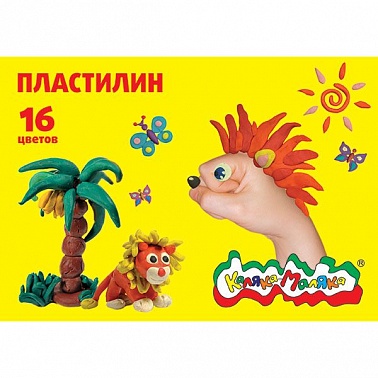 Пластилин Каляка 16 цв. ПКМ16 в/к