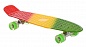 Скейт  пласт. трехцветный свет. колеса 68*19см нагрузка 100 кг YWHJ-28 green/orange/red