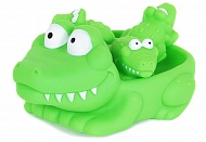 Набор резиновых игрушек CQS602-4 Крокодильчик, 4 шт, в сетке