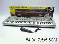 Синтезатор MQ-811USB с микрофоном, 61кл, LED дисплей, USB, от сети, в/к
