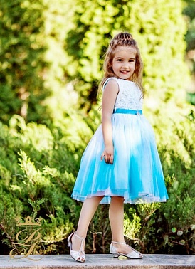 Платье праздничное Радужный перелив