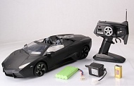 Машина р/у 1:10 Lamborghini Reventon Roadster 2054(M) черный мат +акб