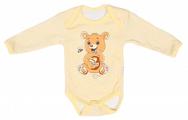 Боди уни р.68 см интерлок бежевый R300-3 Мелонс