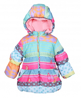 Куртка д/д р.92 малиновый/бирюзовый 206016 Geburt*
