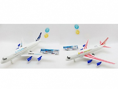 Самолёт инерционный RF 450-1/450 цвет в асс. свет/звук, в/п