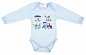 Боди д/м р.68 см интерлок голубой Паровозик N101-3 Мелонс