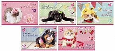 Альбом для рисования 12л А5 на скобе Очаровашки 12А5B 037276