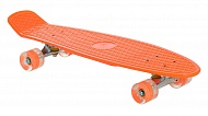 Скейт  пласт. оранжевый свет. колеса 56*15 см нагрузка 80 кг YQHJ-11 orange