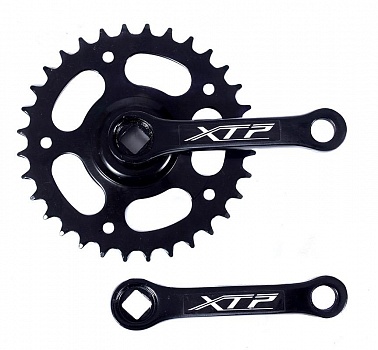 Шатуны велосипедные 14" 32T L=102мм XTH102 Шатуны велосипедные 14" 32T L=102мм XTH102