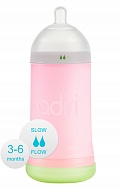 Детская бутылочка Adiri NxGen Slow Flow Pink, 3-6 мес., 281 мл.