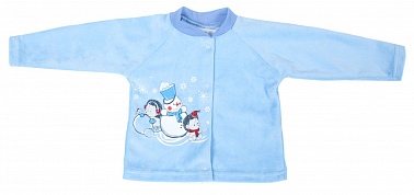 Кофточка д/м р.74 см велюр голубой В300-1 Мелонс Кофточка д/м р.74 см велюр голубой В300-1 Мелонс