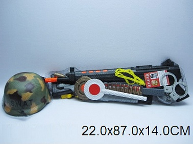 Набор оружия Военного 66518 с каской, в сетке